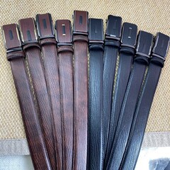 本革メンズベルト合金自動バックル革アルファベットベルト卸売ビジネス通勤カジュアルズボンベルト男性