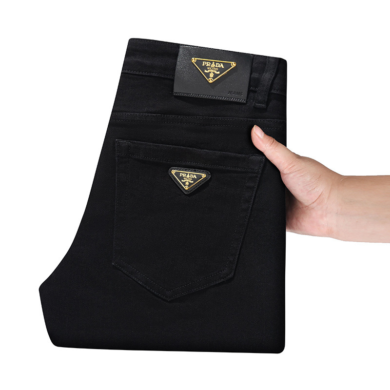 New Model, New Design, High-Quality Men's Jeans, Slim Straight-Leg, Trendy Brand, Casual Versatile Pants, Men's Denim Trousers
