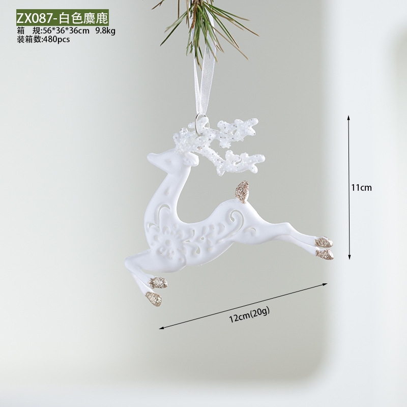 Buscando madera producto transfronterizo nuevo caramelo blanco de Navidad copo de nieve torre mariposa colgante de acrílico colgante de acrílico colgante de acrílico