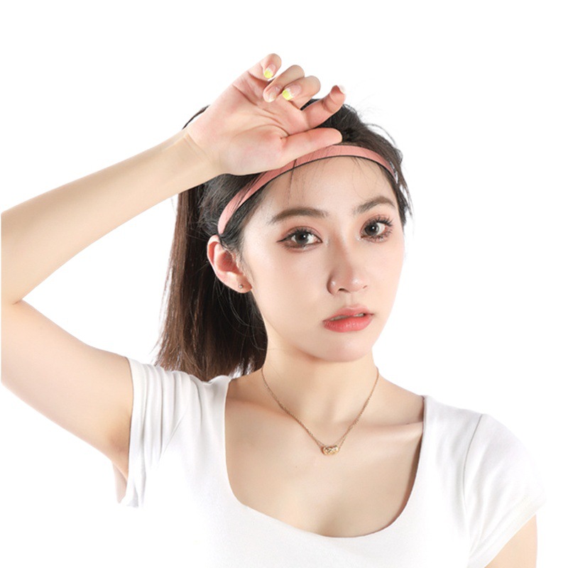 Dropshipping Spot Elastic Sports Antiperspirant Headband Spring and Summer Yoga Fitness Sweatband Fine Sports Headband