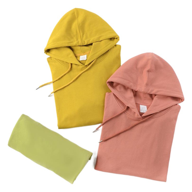 350g suéter de algodón pesado oversize más tamaño suelta pareja marca moda micro drop hombro Terry manga larga HOODIE