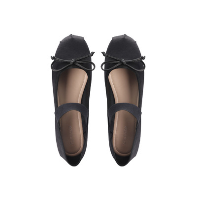 Versión de piel de oveja ~ la uva de la madre con los zapatos de soltero de mujer, zapatos de ballet de satena plana