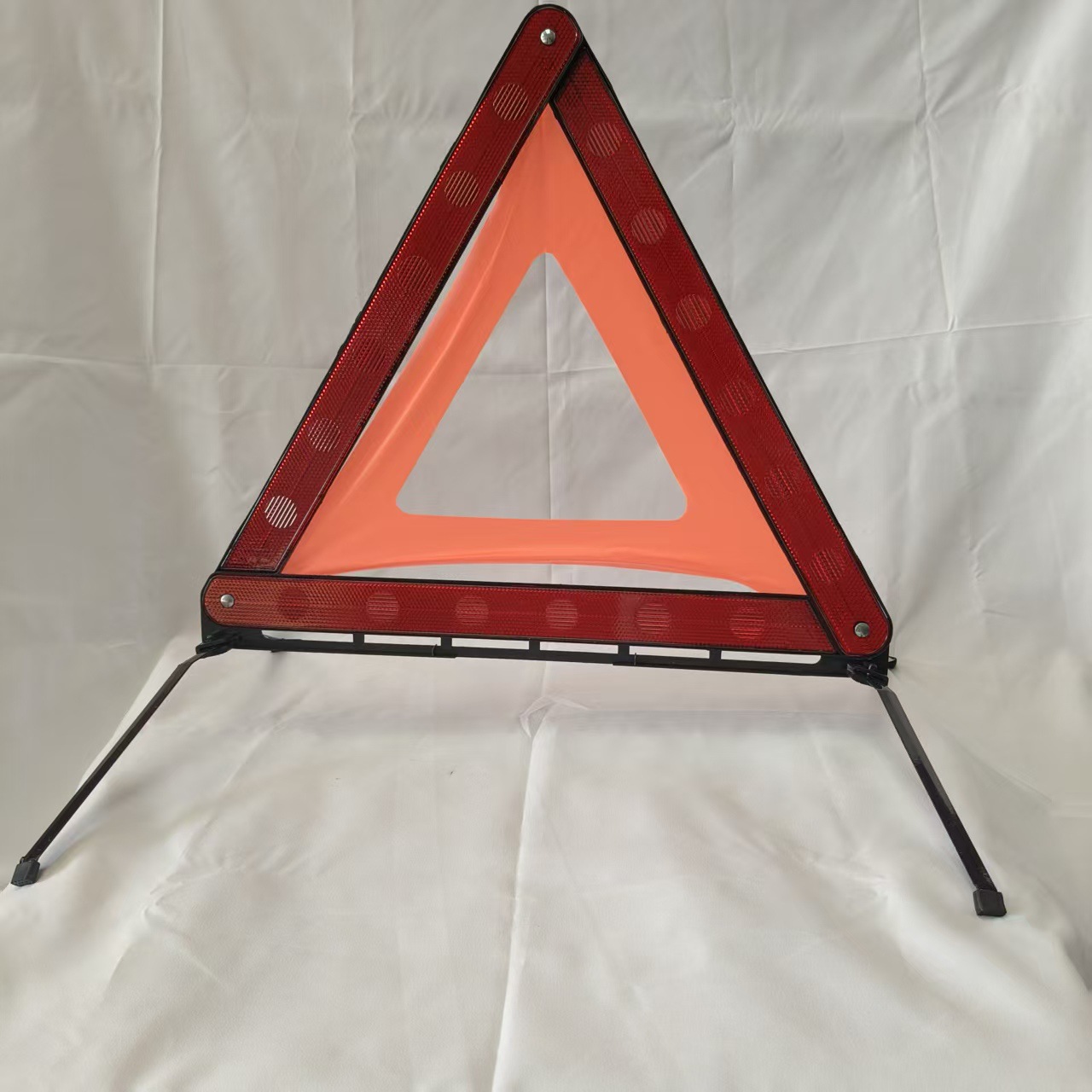 Small red box tripod PVC car warning sign vehicle tripod reflective stand accident road sign emergency