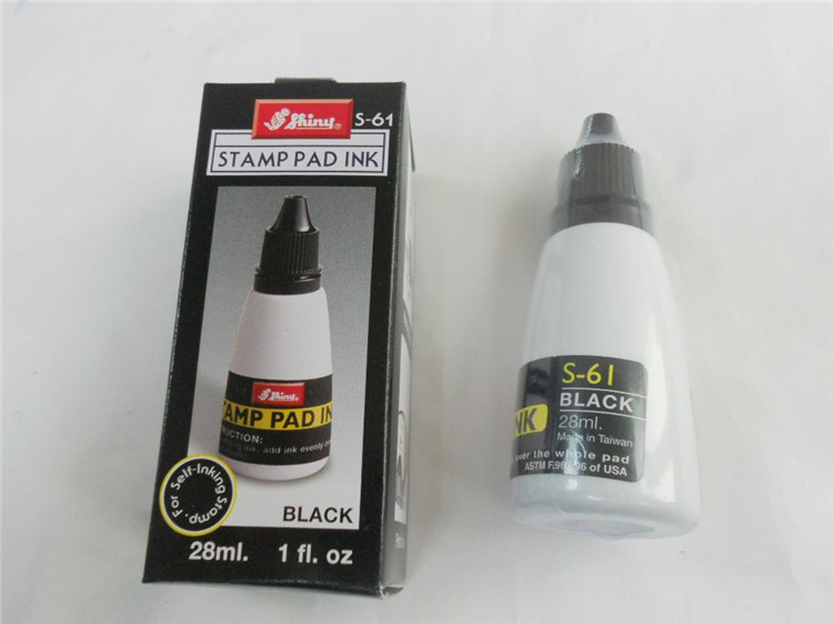 ��ƷS-61ӡ�� ��ɫ SHINY����ӡ�� ��īӡ�� 28ML stamp pad ink