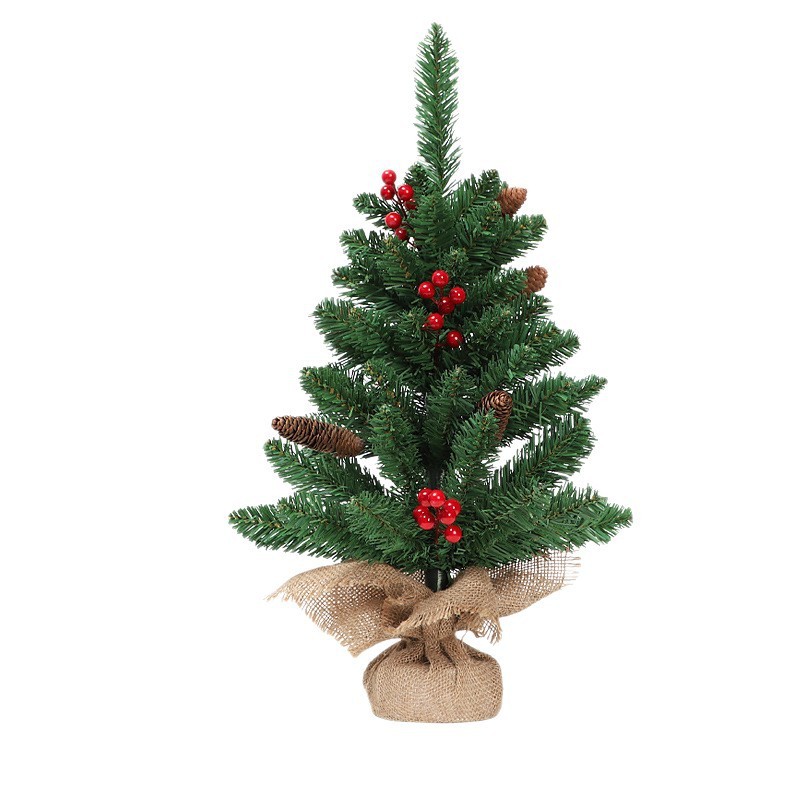 外国貿易クロスボーダー 60 センチメートルデスクトップミニクリスマスツリー松ぼっくり模擬植物オフィス装飾品クリスマス装飾|undefined