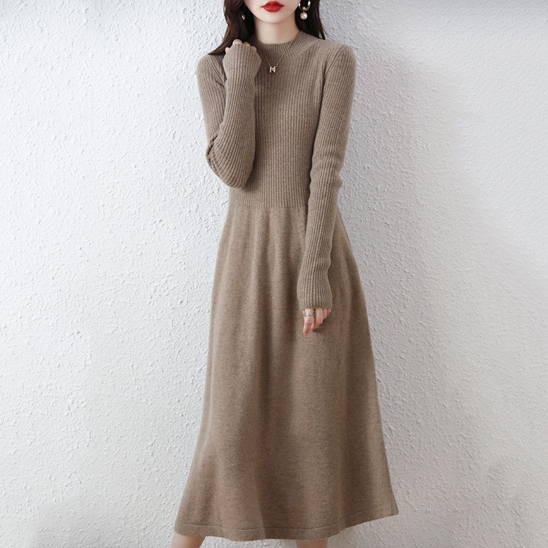 Demi-season long dress