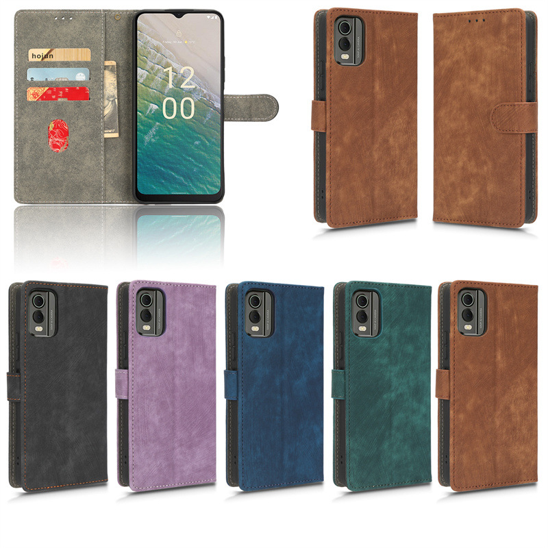 For Nokia Nokia C32 4G mobile phone case card bracket protection leather case Foreign trade new model factory now