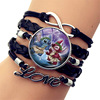 Zodiac signs, woven bracelet, jewelry, accessory, with gem