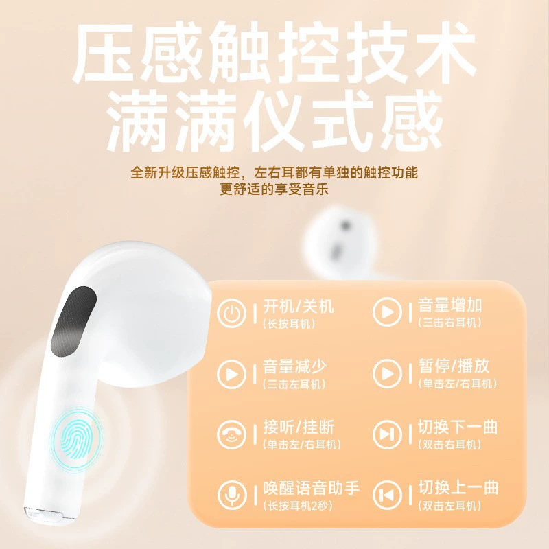 2025 новый шестого поколения Huaqiangbei беспроводные Bluetooth наушники A4 в ушном формате с высоким качеством звука, длительное время работы, прямые поставки из-за границы