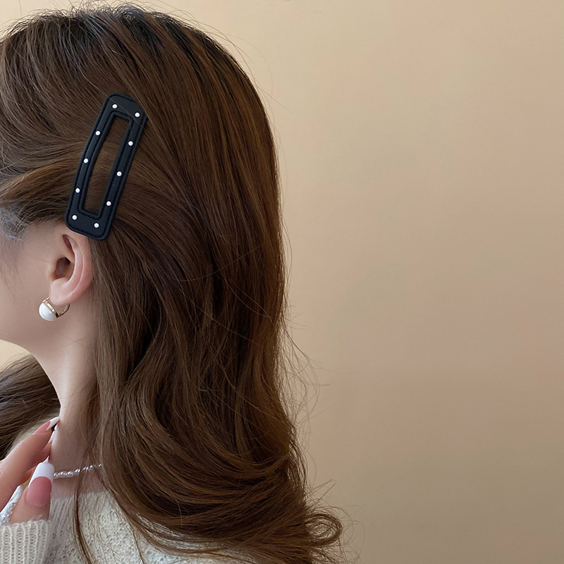 黑白波点星星发夹额前碎发刘海夹可爱通勤BB夹甜酷辣妹潮流发饰女详情17