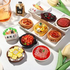 DIY冷蔵庫貼り付け部品メーカー直販新型中国料理系鍋シミュレーション冷蔵庫貼り樹脂