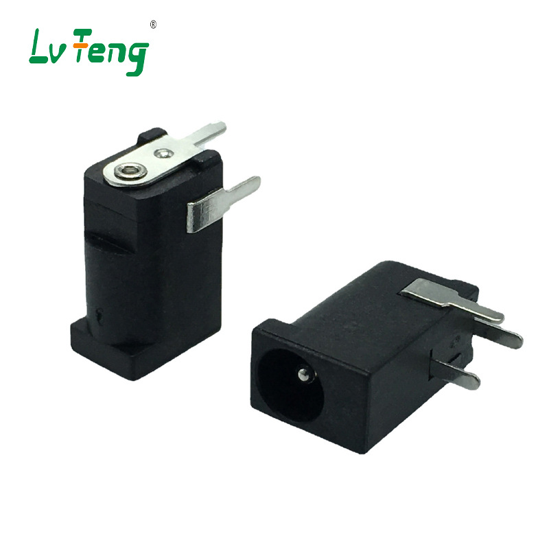 DC-002绿丰电源插座DC充电座高温座中心针1.0/1.3/1.65接口