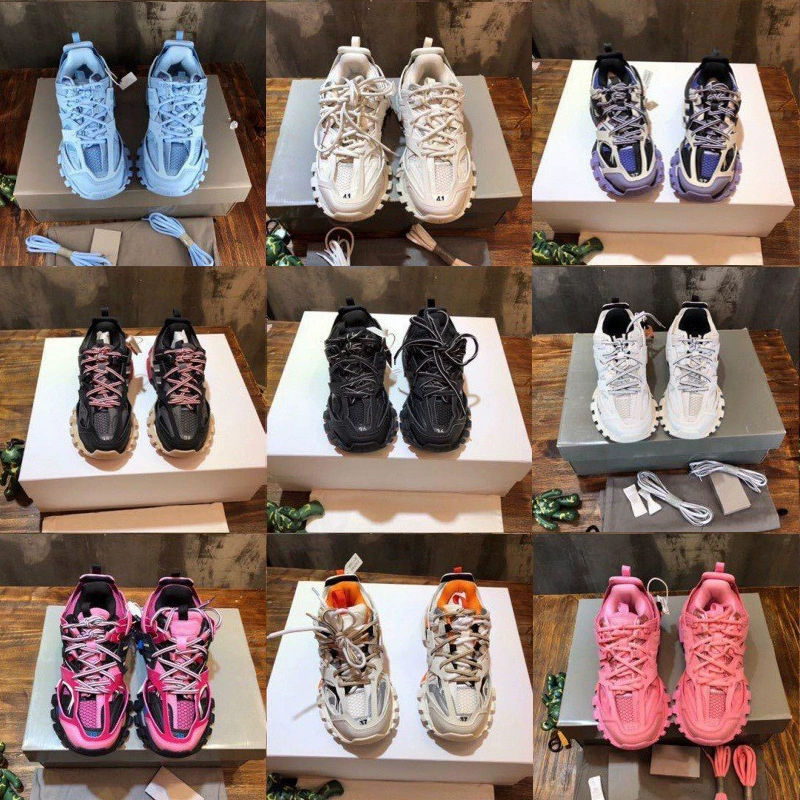 Chunyuan Paris Daddy Shoes Женская обувь Track 3.0 Putian Men's Forly - уличные толстые подошвы со светодиодной подсветкой, увеличивающей спортивную пару