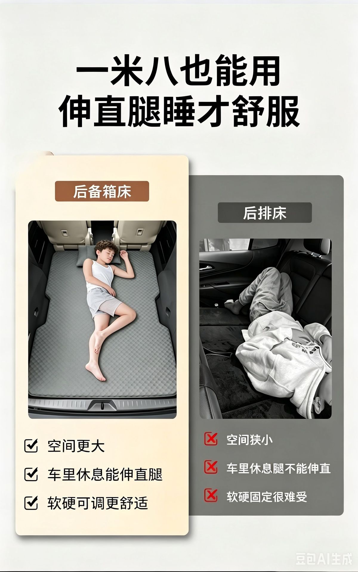 Zeekr X Car Mattress, Car Backseat Sleeping Pad, Trunk Inflatable Bed, Travel Outdoor Sleeping Essential