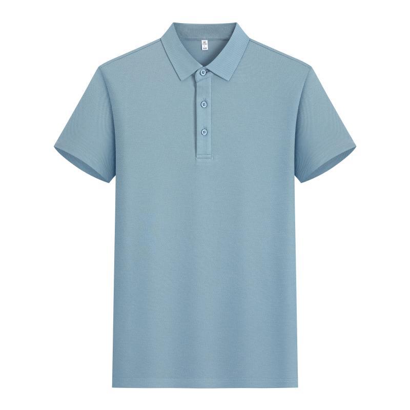210G Lycello seda solapa polo impresión personalizada ropa de trabajo de hombres y mujeres camisa publicitaria de mangas cortas