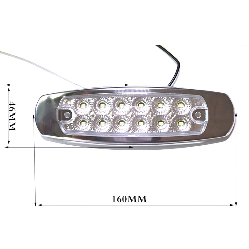 Нержавеющий стальной грузовик, автофургон с аксессуарами, огни, морская яхта, индикаторная лампа