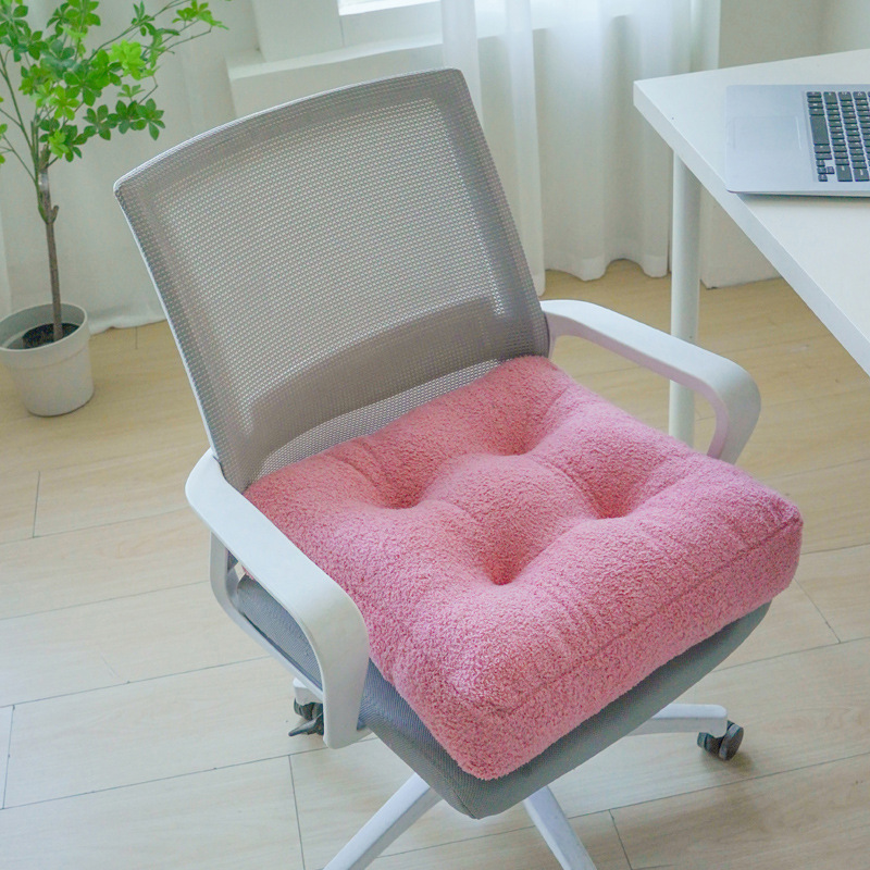 Transfronterizo simple invierno peluche anti-deslizante asiento de seda de seda silla de oficina ventana de seda ventana de tatami almohadilla flotante