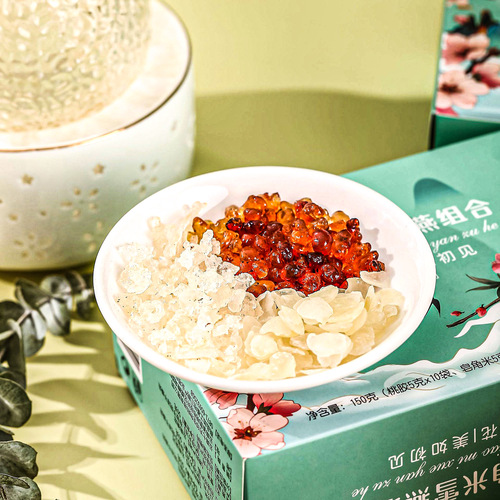 Chengdu Rain and Mist, Glue Face Soup, Peach Resin, Soap Pod, Snowy Bird's Nest Combination, Collagen Three Treasure Combination - Factory Direct Sales and Wholesale