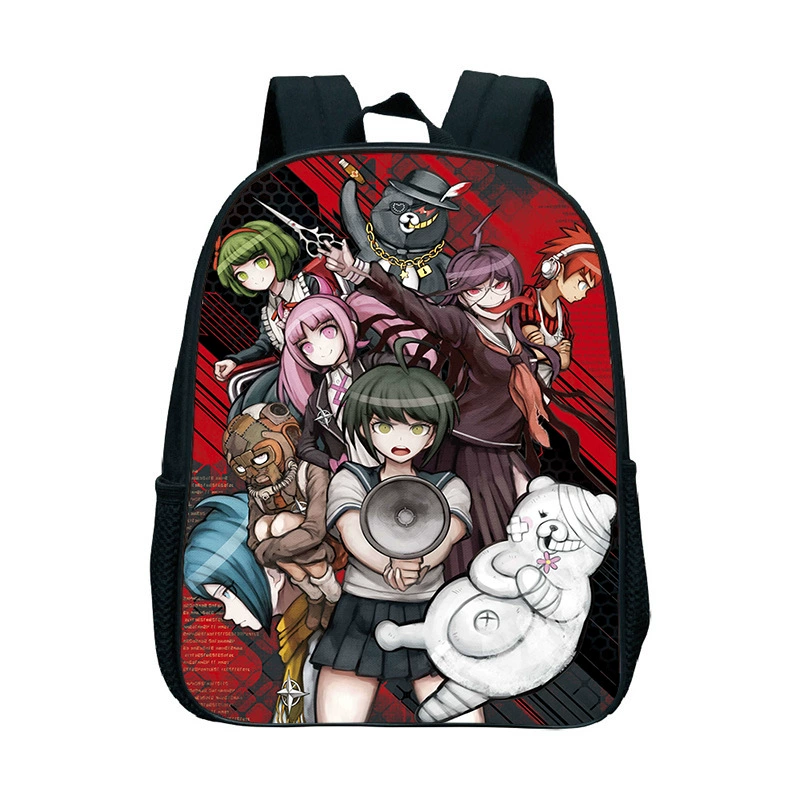[Фабричная поставка школьный рюкзак Danganronpa принт детский двойной рюкзак для отправки]