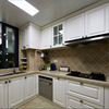 kitchen cupboard simple and easy customized Whole Molded Kitchen Customized Door Quartz Assemble Modern minimalist Economic type