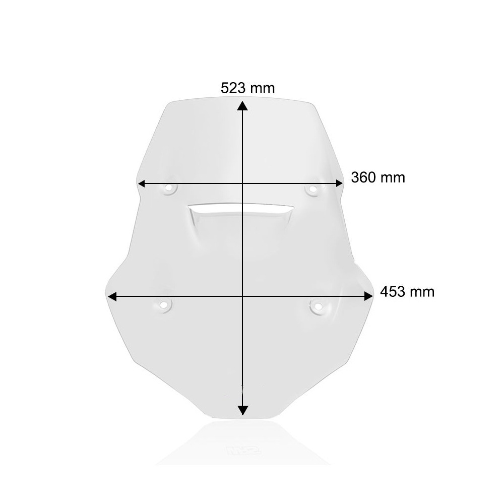 800MT heightened and widened windshield for spring breeze 800 MT modified windshield chest protection imported windshield
