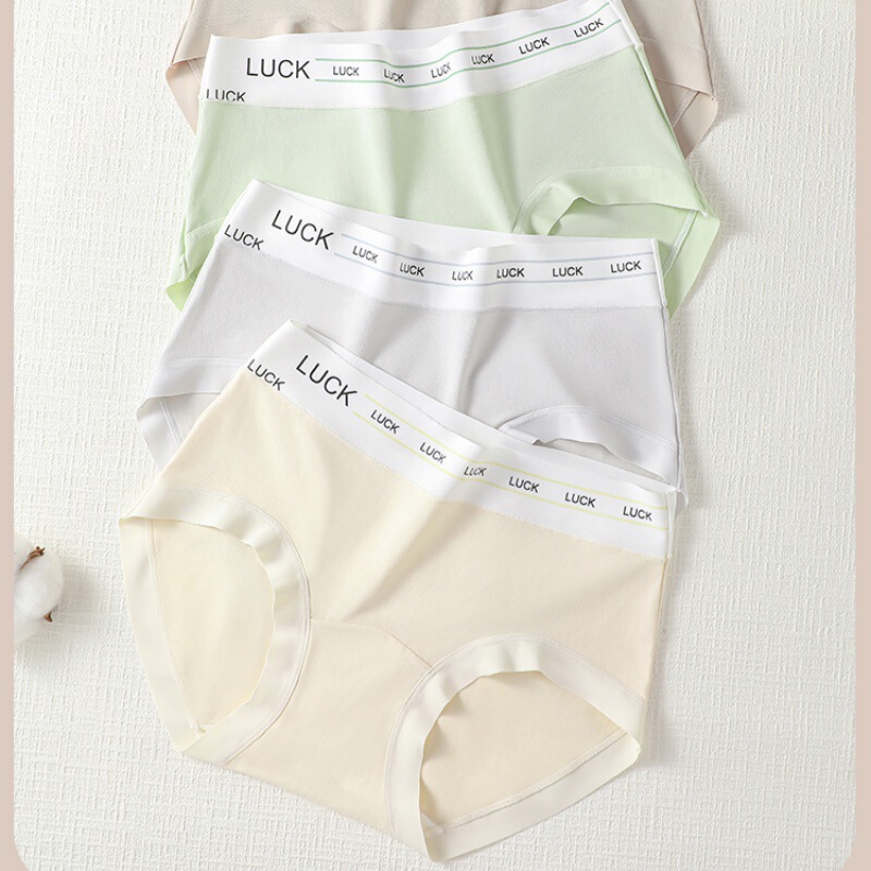 New Style Pure Cotton Seamless Lettered Underwear for Women, Sporty Style, Breathable, Antibacterial, All-Cotton Crotch, Young Girl's Triangle Briefs New Style Pure Cotton Seamless Lettered Underwear for Women, Sporty Style, Breathable, Antibacterial, All-Cotton Crotch, Young Girl's Triangle Briefs