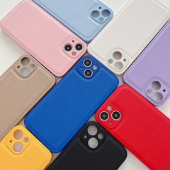 適用蘋果15手機殼新款14Promax簡約皮紋13Pro個性11防摔XR全包殼