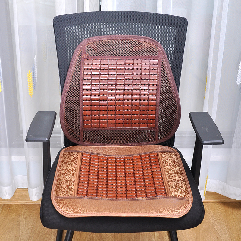 夏のマージャンの冷たい席のクッションの背もたれの竹の椅子はコンピュータの椅子を敷きます。