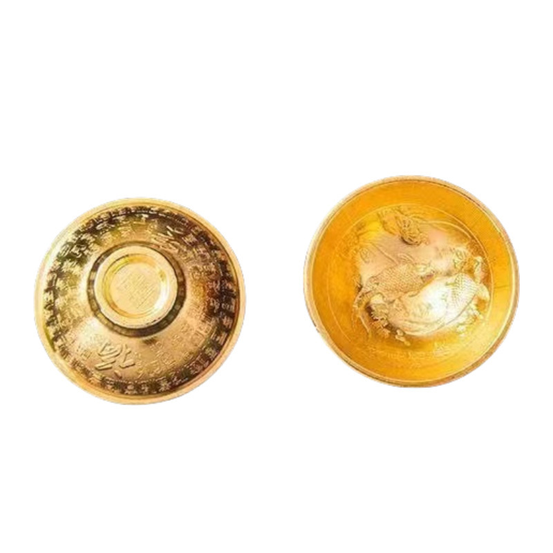 工場直販百福金魚飾り合金金ボウル工芸品週間小道具写真小道具|undefined