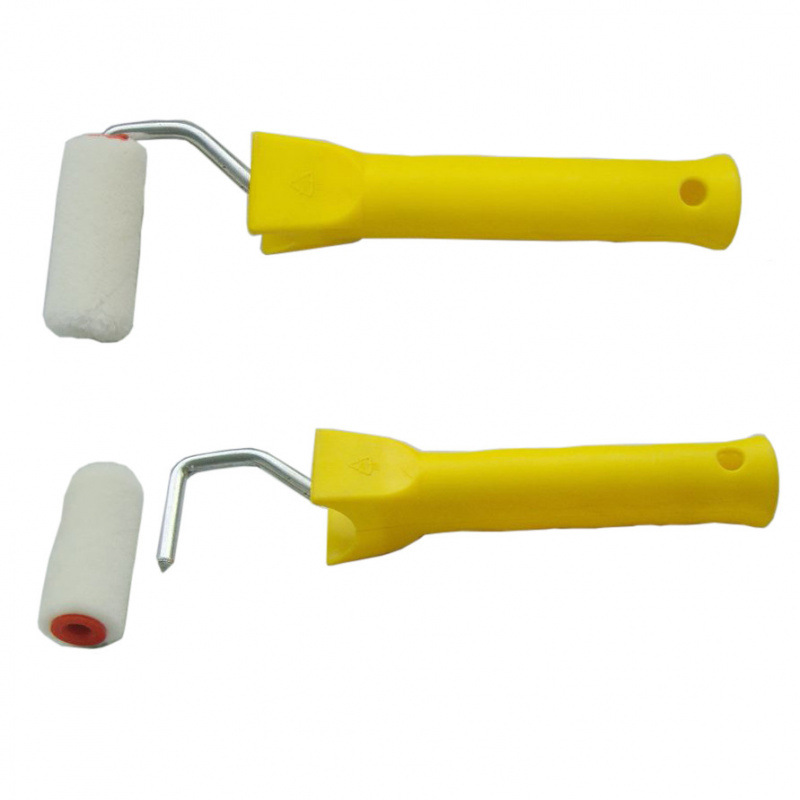 Cepillo de rodillo de pintura de lana real de 2 pulgadas, 5 cm de pelo corto, reparación de pelo fino, rodillo pequeño, núcleo de rodillo, decoración Huade Haojia