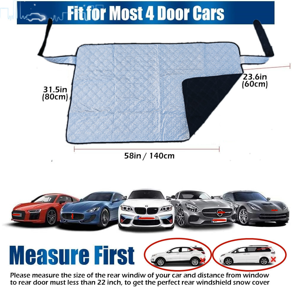 Universal Car Rear Magnetic Sunshade Aluminum Foil Frost-Proof Anti-Freeze Snow Cover Car Window Sunshade Car Sunshade