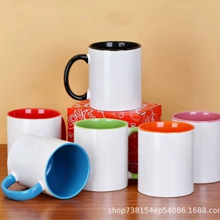 陶瓷马克杯可印制logo广告杯商务礼品杯350ml办公杯水杯
