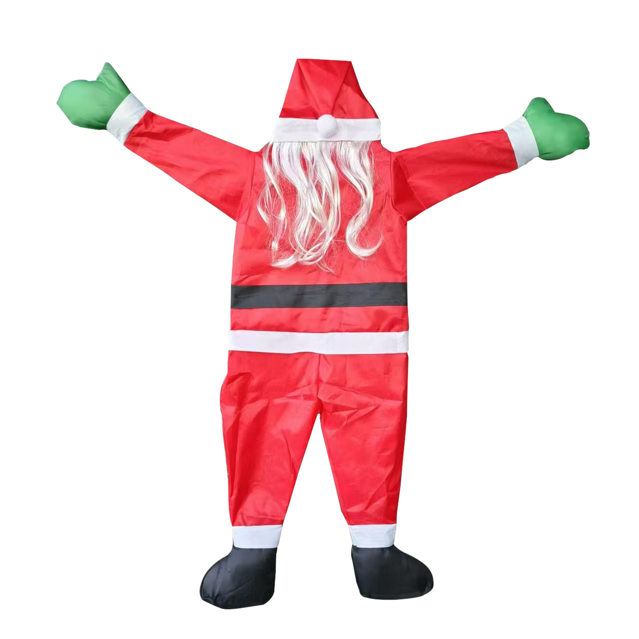 Papá Noel transfronterizo trepa la pared decora la ropa de la ventana de la pared de Navidad atmósfera extraña Papá Noel trepa la pared ropa