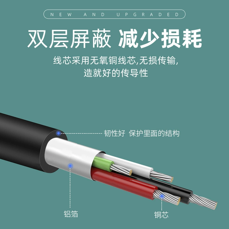 Удлинитель USB2.0 с квадратным разъёмом для передачи данных, штекер на ПК, для мыши/клавиатуры, медный провод, удлинённый