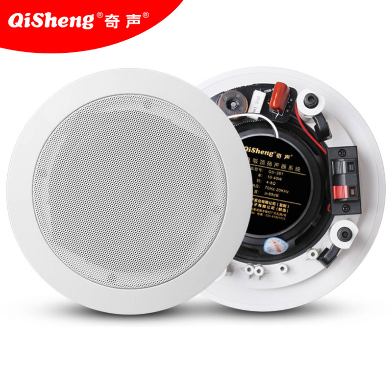QISHENG (QISHENG) 홈 시어터 동축 천장 고정 저항 KTV 거실 천장 HIFI 스피커 Q