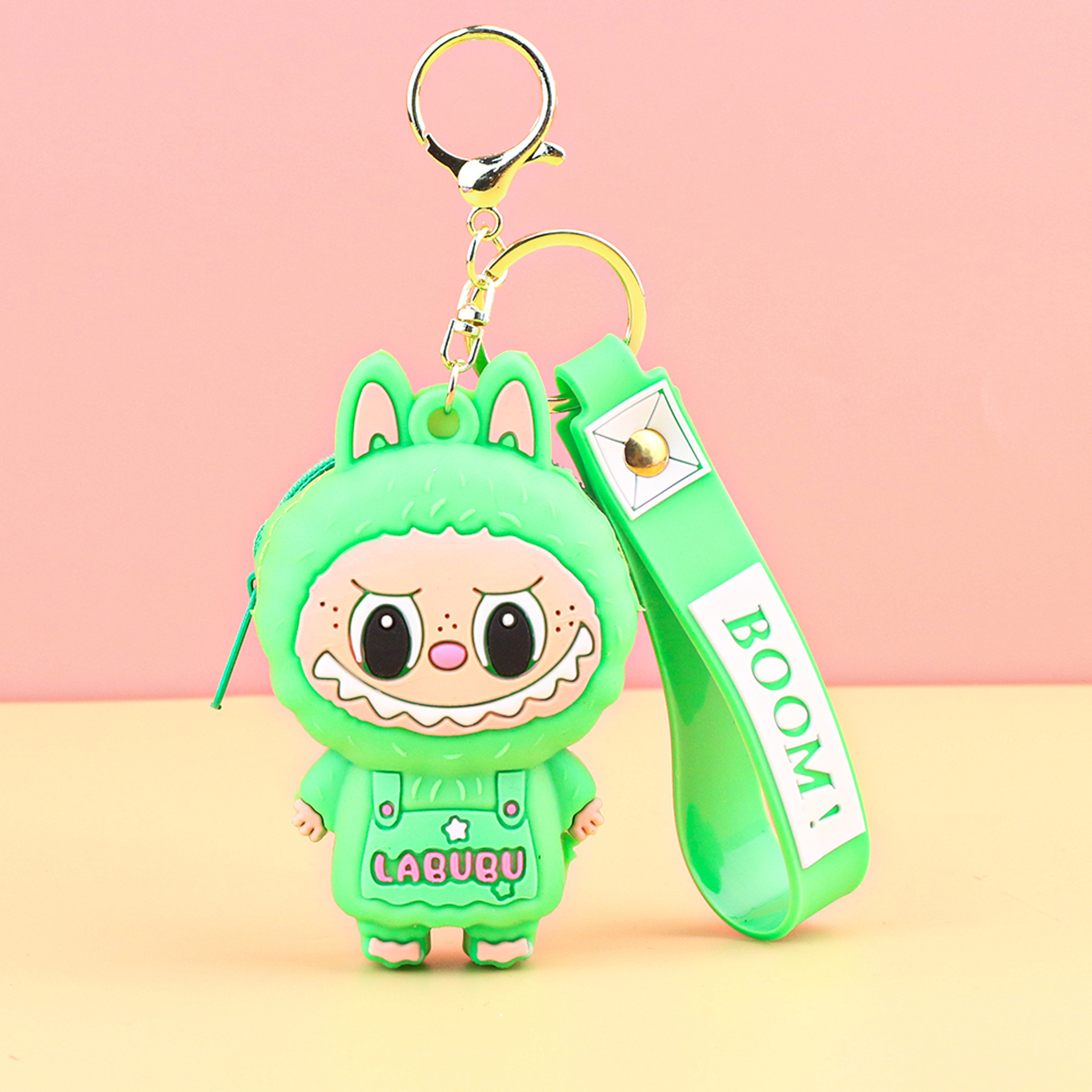 子供用ラブブ小銭入れシリコンプチギフトキーホルダーペンダントカードキャッチャーマシンプチギフトラブブ