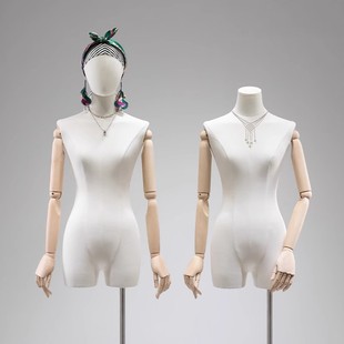 Korean Style Clavicle Model Props Women's Clothing Store Women's Clothing Half-length Human Table Dummy Model Frame Display Fake Full Body