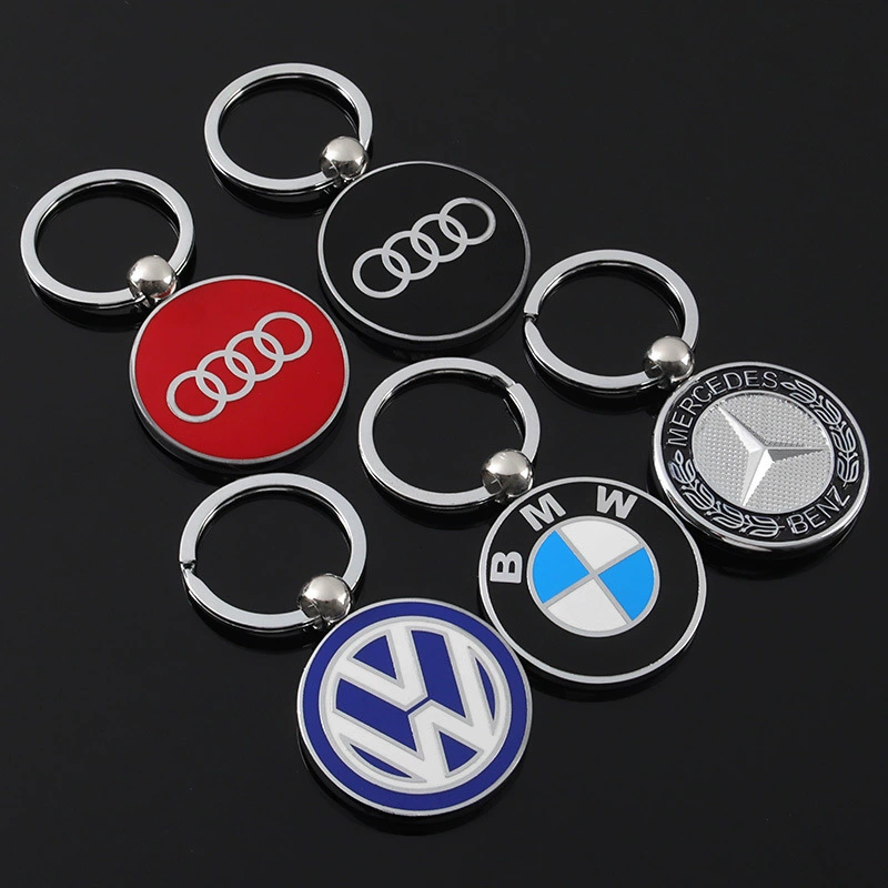 (Cross-border trading), Mercedes Benz, Audi, double-sided enamel, keychain, pendant