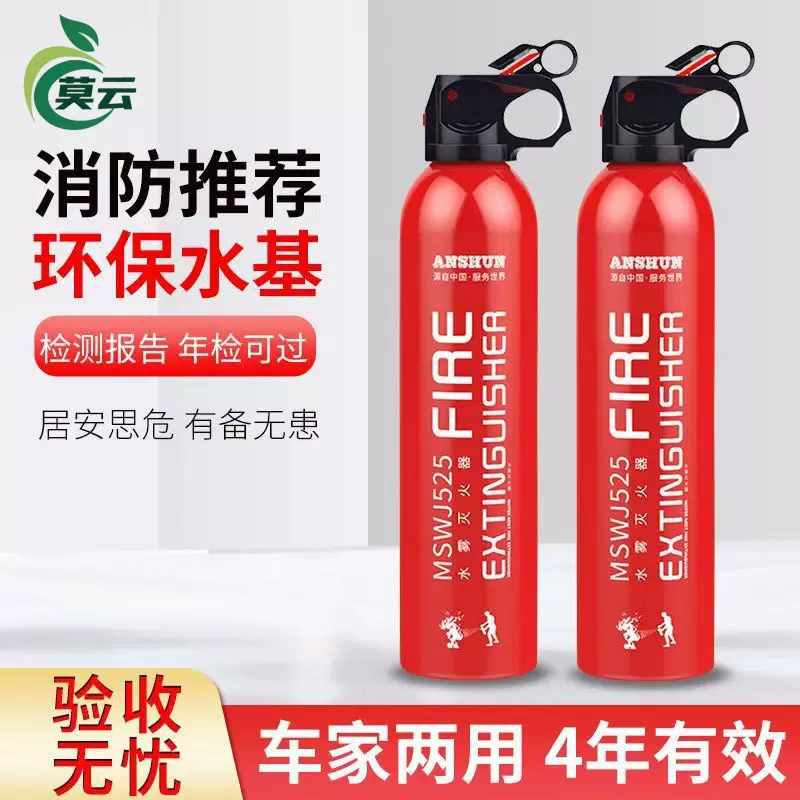 车载灭火器车用水基私家车小型便携车内汽车家用小车轿车消防器材