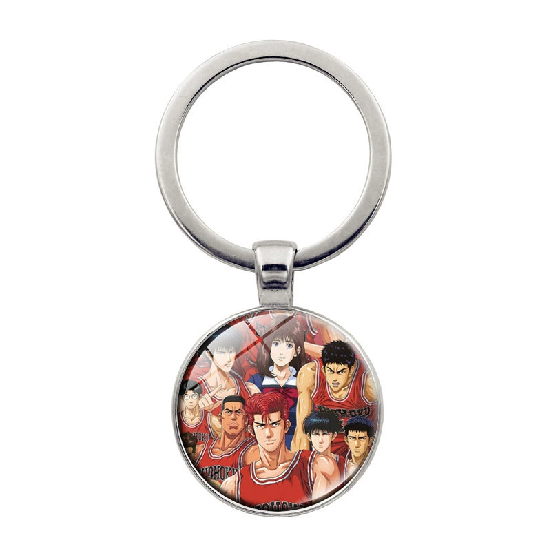 Брелок Slam Dunk Time Gem, аниме-ключ, персонажи Сакураги/Ханнада/Рукава/Каэдэ, автомобильный кулон