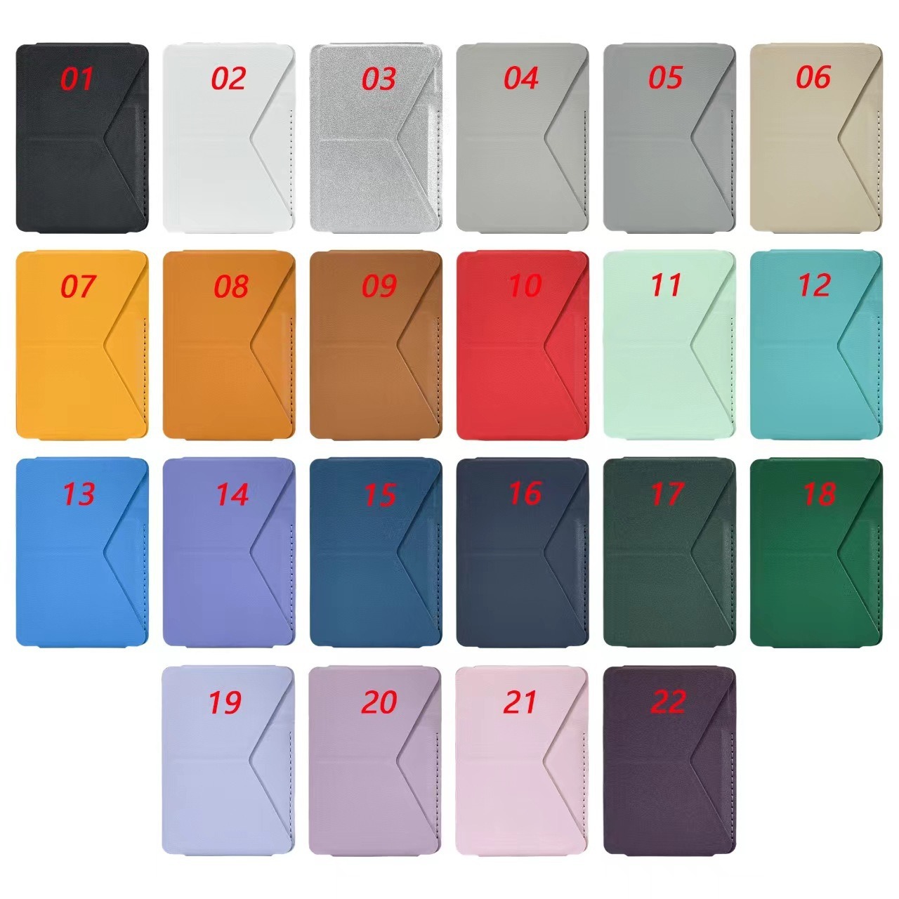 Soporte de bolsa de tarjeta de teléfono móvil de cuero PU magnético plegable para escritorio adecuado para productos de la serie Apple IPHONE que pueden imprimir LOGO