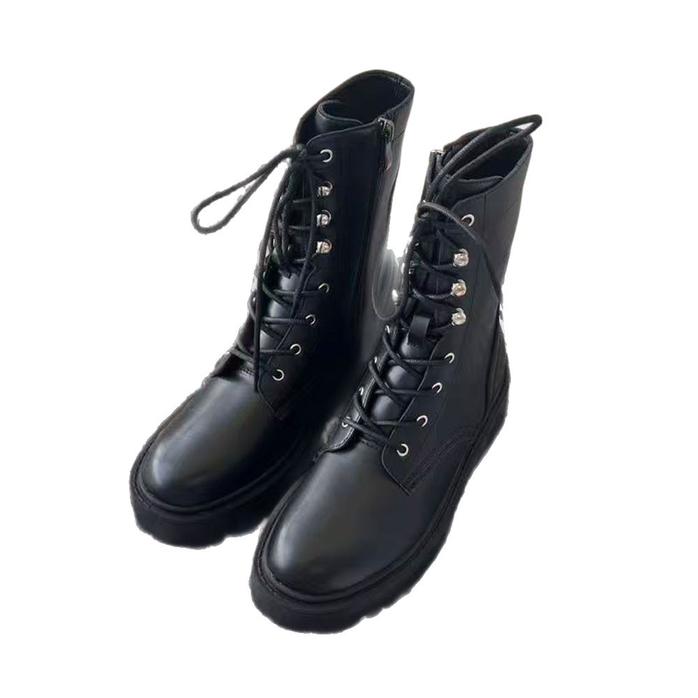 Retro Women's Over The Knee Martin Boots Thick Soled Side Zipper_voghion.com