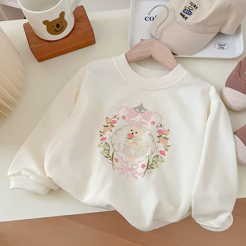 2024新款时髦小童装打底衫外套潮女童卫衣春秋装儿童衣服宝宝洋气