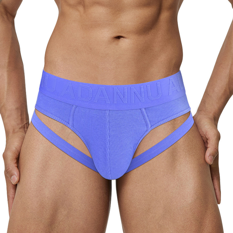 New Product Recommendation Threaded Cotton Men's Briefs Sexy Sexy a Intimates Double Straps Trendyy Sports Men's Shorts