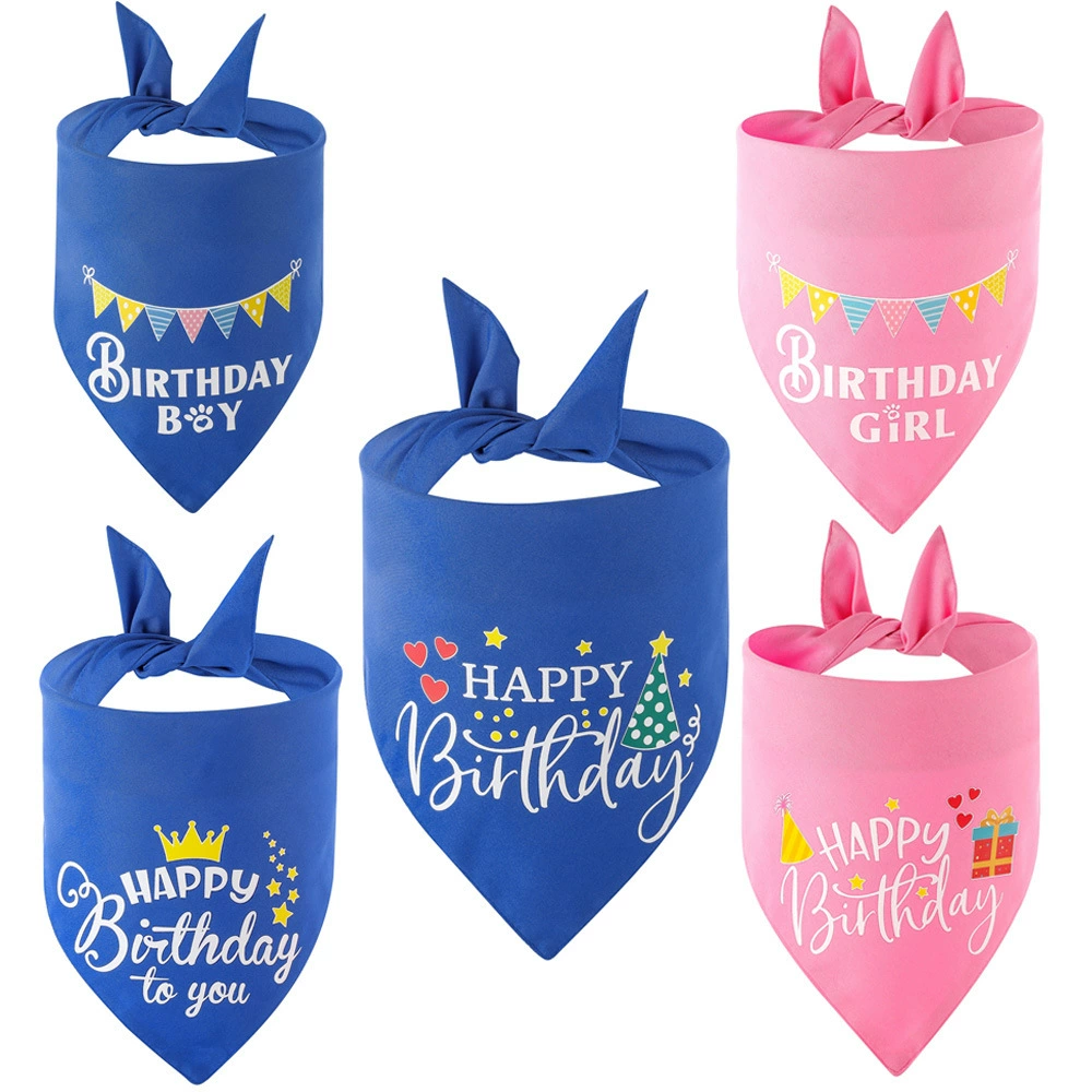 TANPOPO трансграничное новое полотенце слюны любимчика милый День рождения любимчика шарф Собаки Треугольник полотенце оптом