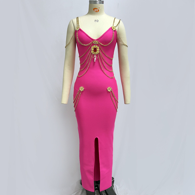 Elegant Women's Bandage Evening Dress For Formal Prom Occasions_voghion.com