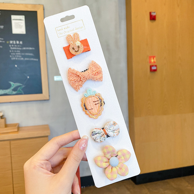 Horquilla para bebés, bolsa de tela completa, clip para cabello para bebés, no daña el cabello, niños, niñas, horquillas, lindos accesorios para el cabello, sombreros