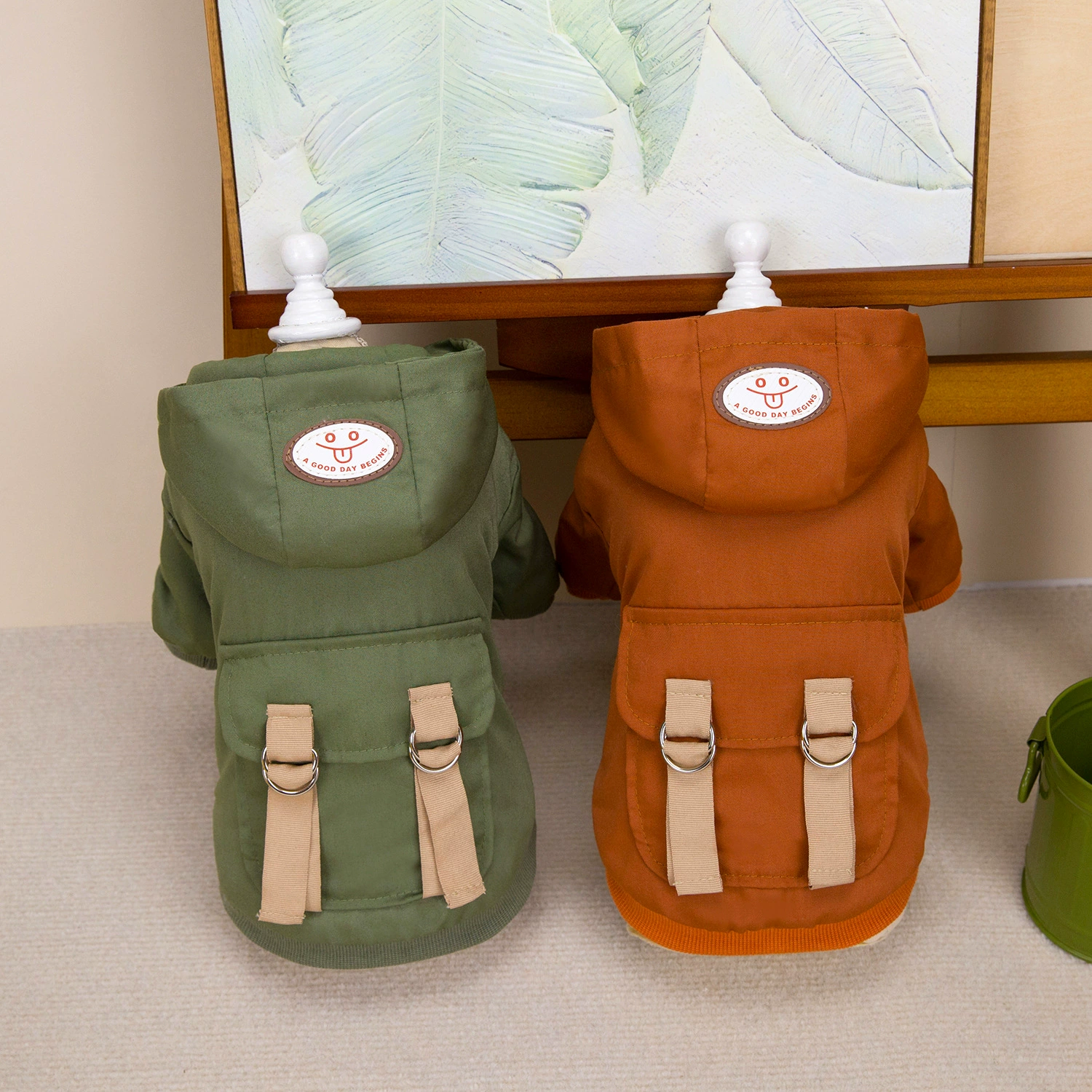 Одежда для домашних животных Осенняя и зимняя новая одежда для домашних животных Одежда для собак Тедди Кошка Одежда 24 Прохладный ветер