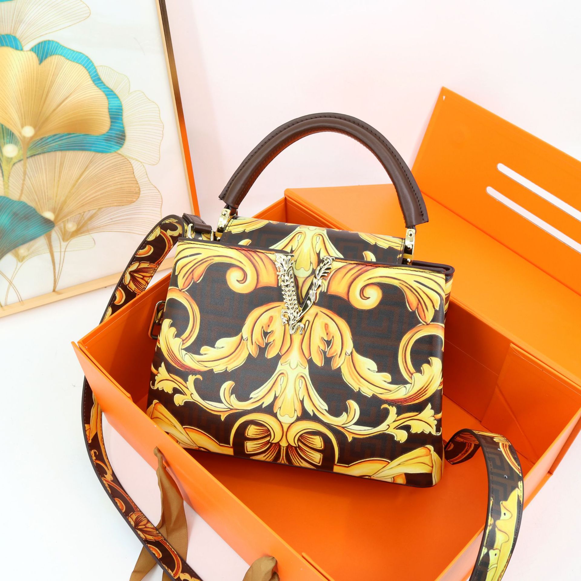 Women's bag portable crossbody printed bag high quality women's bag_voghion.com