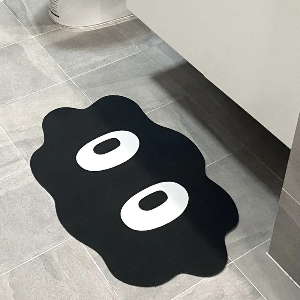 Cute Cartoon Special-Shaped Bathroom Floor Mat Door Non-Slip Diatom Mud Absorbent Mat Quick-Drying Household Bathroom Foot Mat
